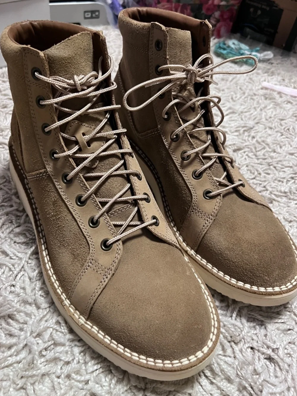 New UGG Camino Monkey without box Casual Suede Lace-Up boots in Tan Mens 12